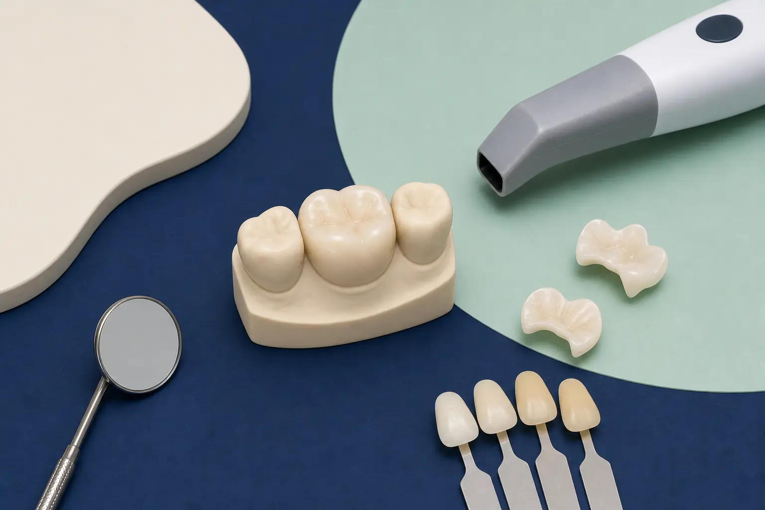 Inlays & Onlays dental educational illustration