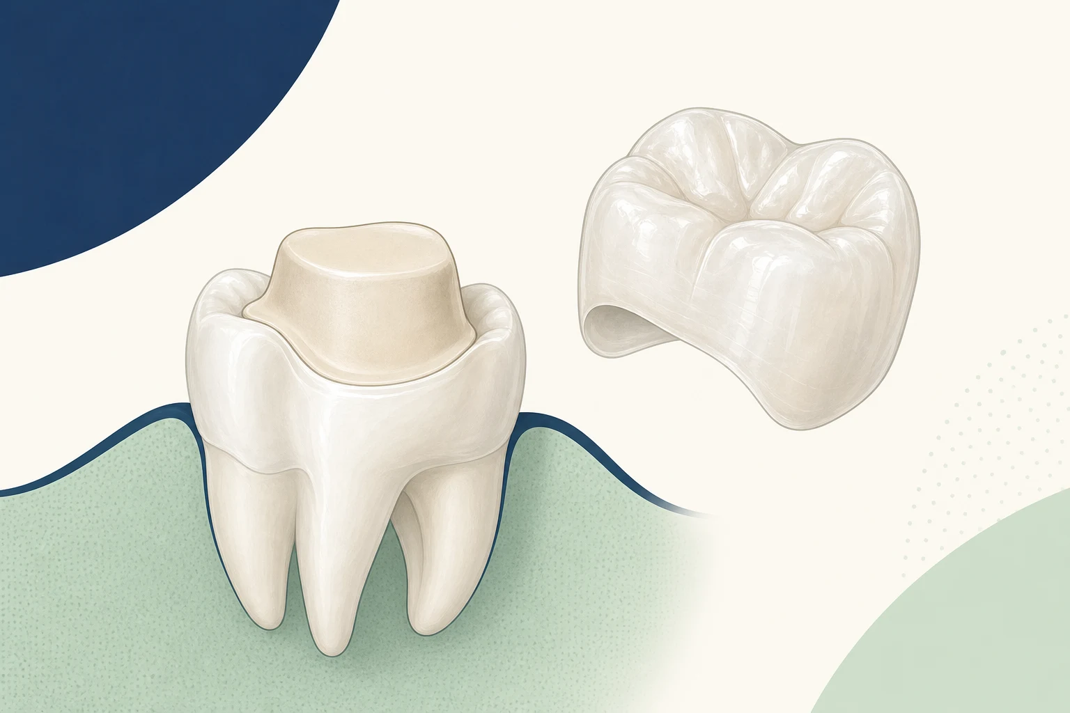 e.max Crowns dental educational illustration