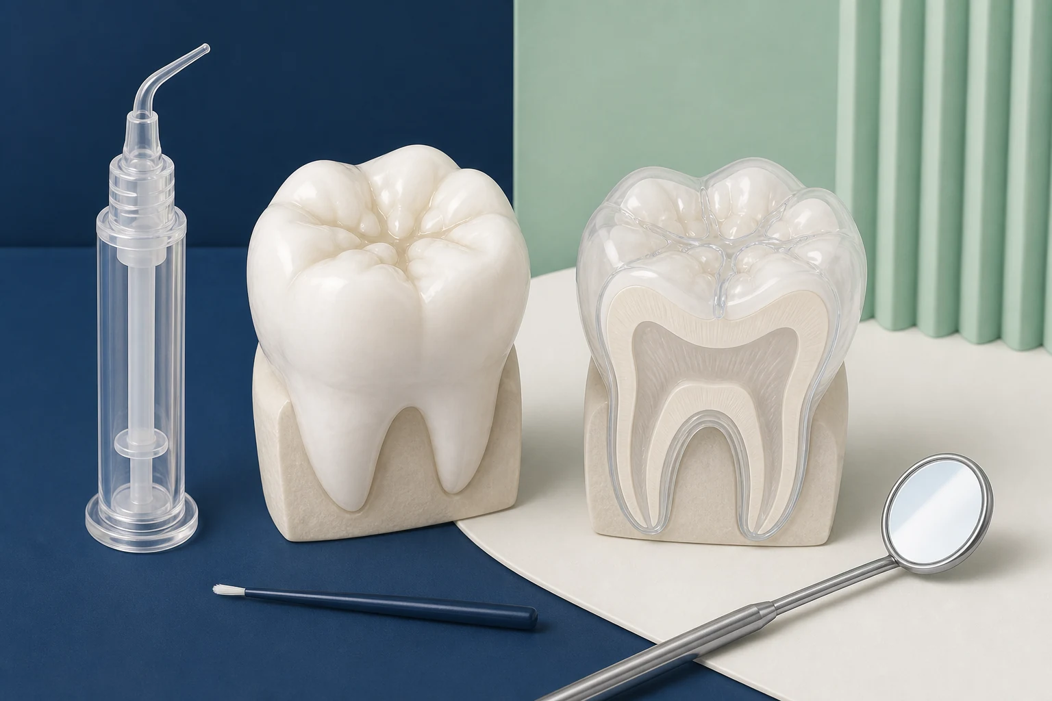 Dental Sealants dental educational illustration
