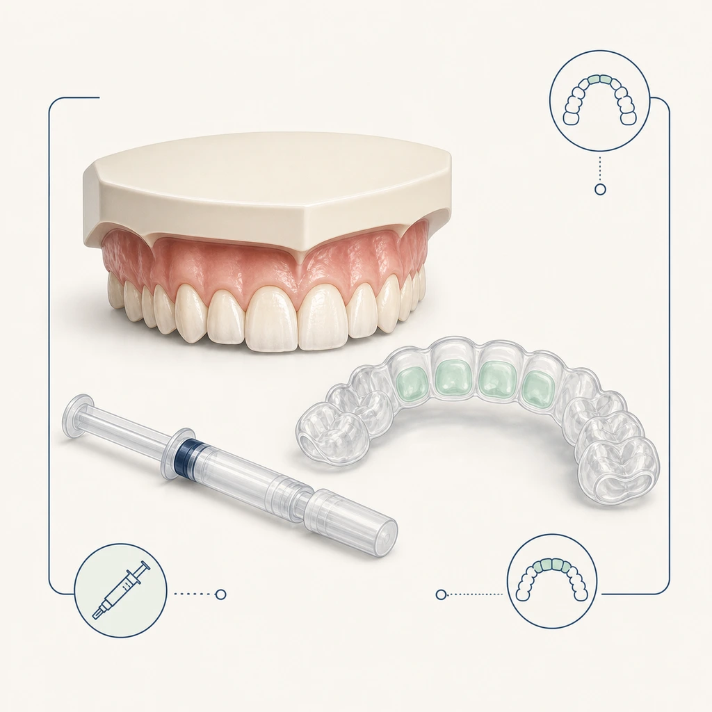 Teeth Whitening (In-Clinic) dental educational illustration