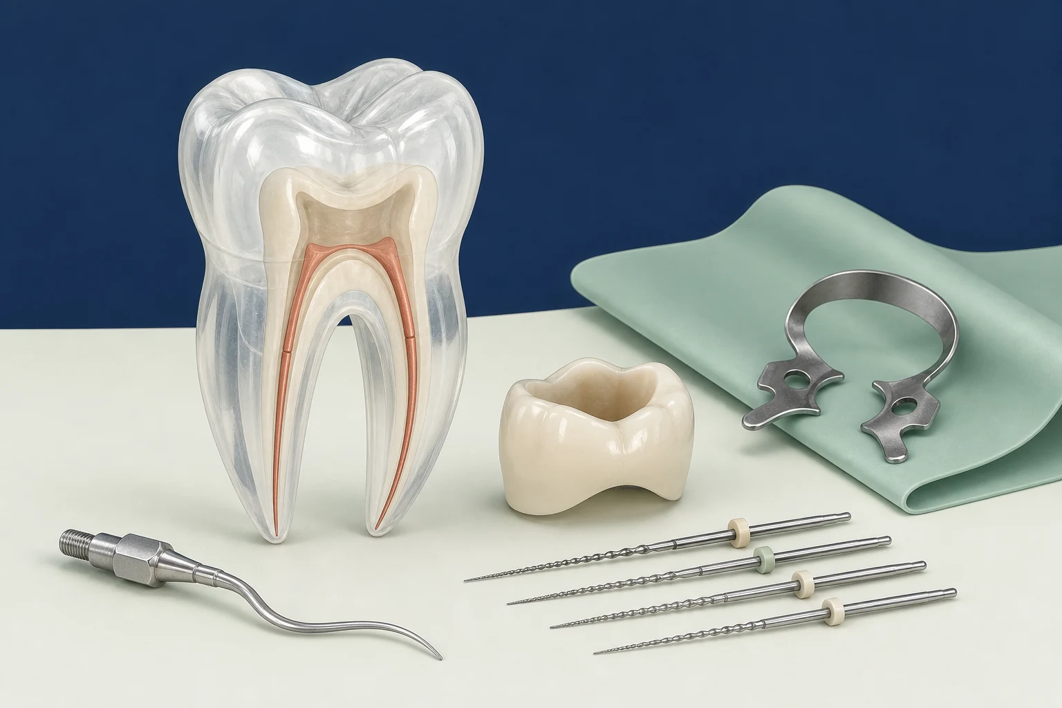 Root Canal Retreatment dental educational illustration