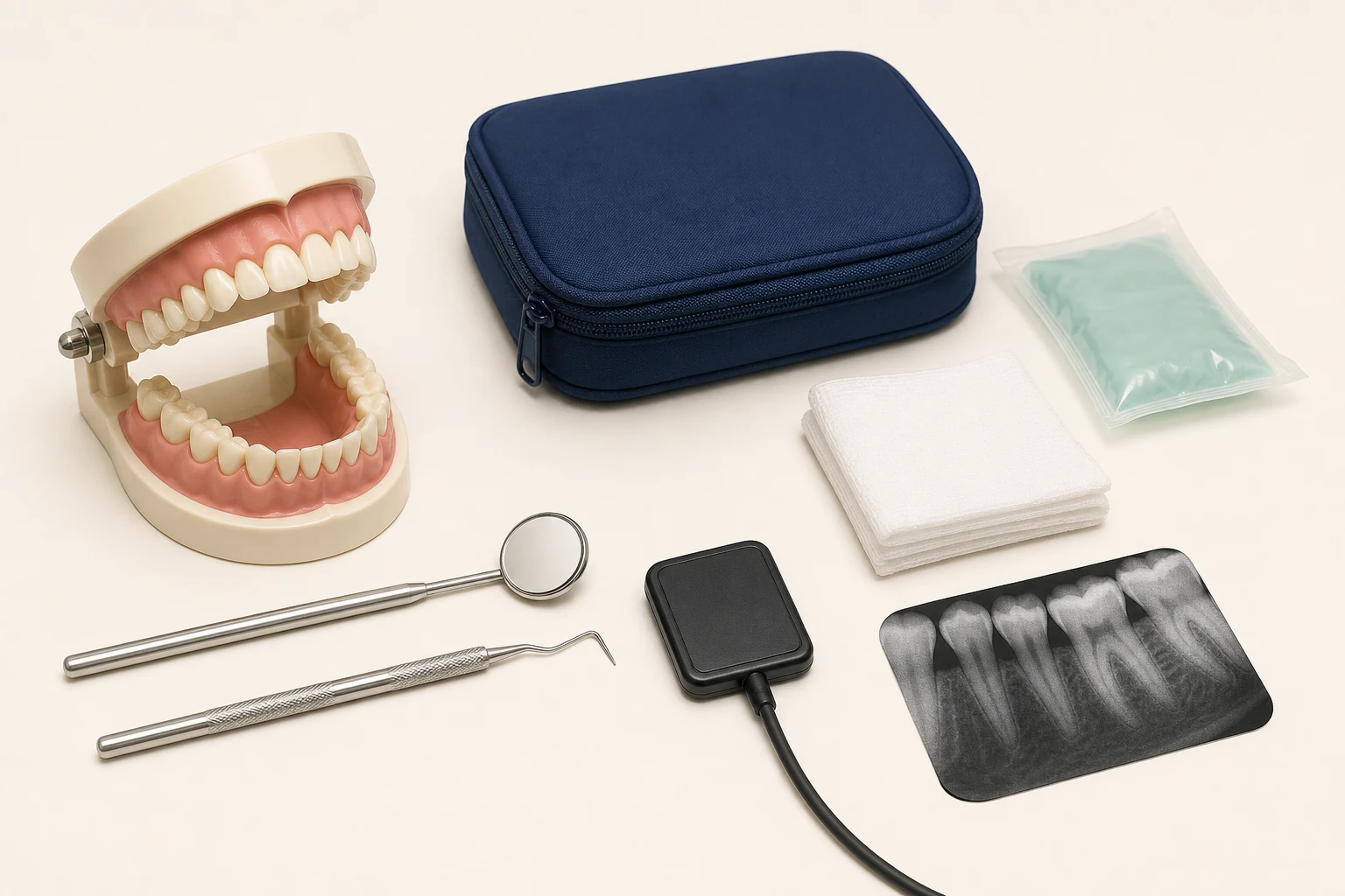 Emergency Dental Exam dental educational illustration