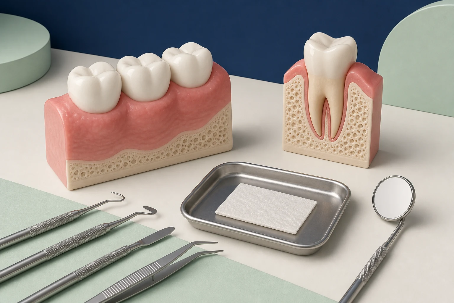 Gum Grafting dental educational illustration